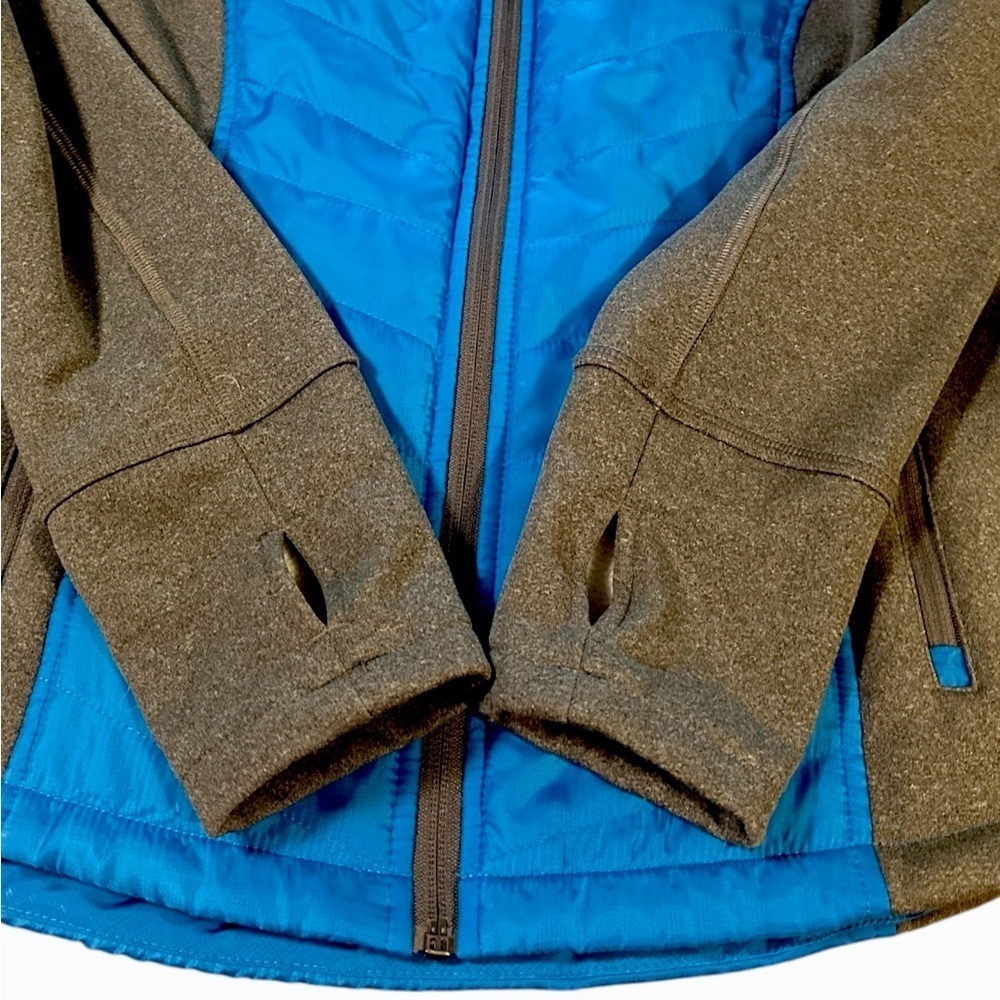 Exertek Jacket Size PL Blue Gray Full Front Zipper Stand Collar Lightweight - Picture 5 of 13
